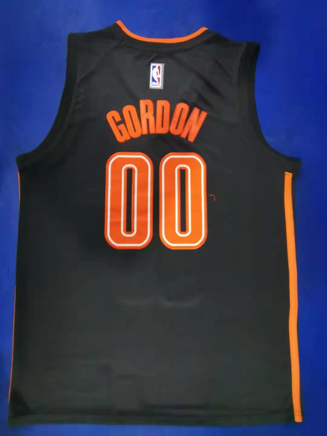 2020 Men Orlando Magic 00 Gordon black city edition limited Nike NBA Jerseys